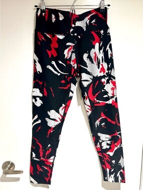 Calvin Klein Black Leggings with Red and White Graphic